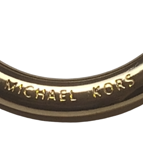 Micheal Kors Brown Leather Double Buckle Belt Gold Tone Hardware OS - Picture 7 of 9